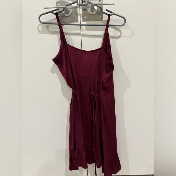Free People- Wrap Dress- Plum- Small - Picture 2 of 2